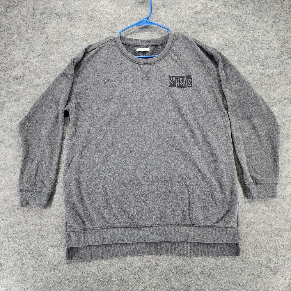 Maurices Shirt Womens Medium Gray Kansas